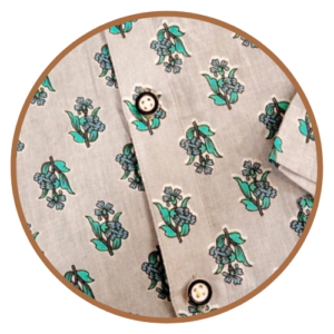 MS Grey Green Floral Motifs